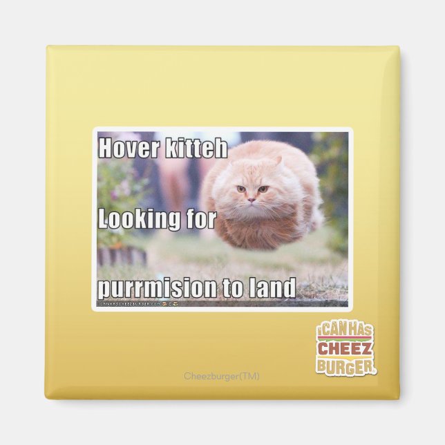 Hover kitteh magnet (Framsidan)