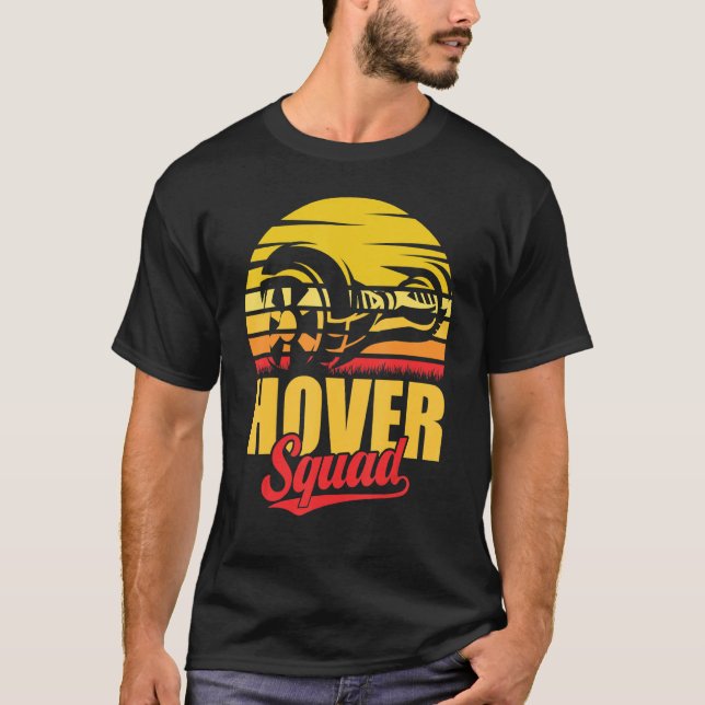 Hoverboard Hoverboard Retro Hover S med hatt Vinta T Shirt (Framsida)