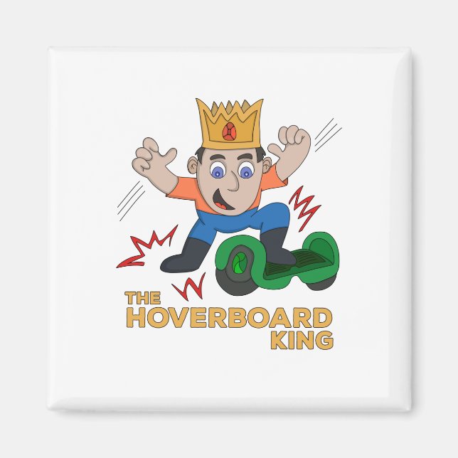Hoverboard Kung Magnet (Framsidan)