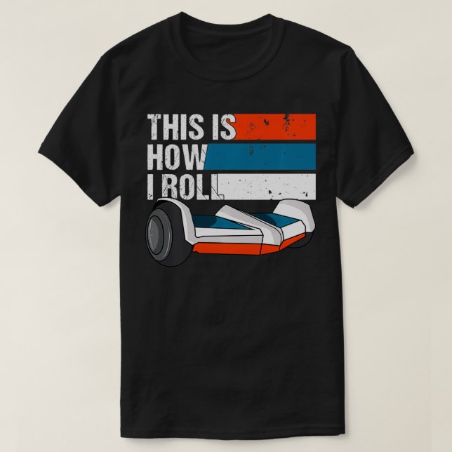 Hoverboard Tema Gift for Boys, Kids Hover Board T Shirt (Design framsida)
