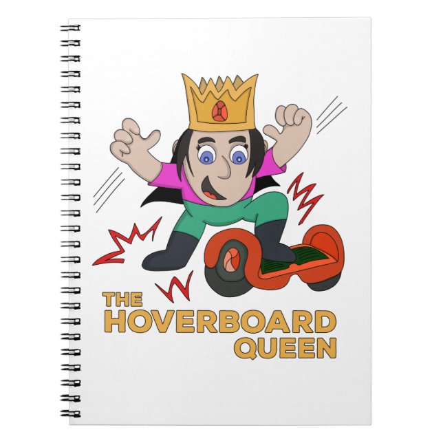 Hoverboarddrottningen Anteckningsbok (Framsidan)