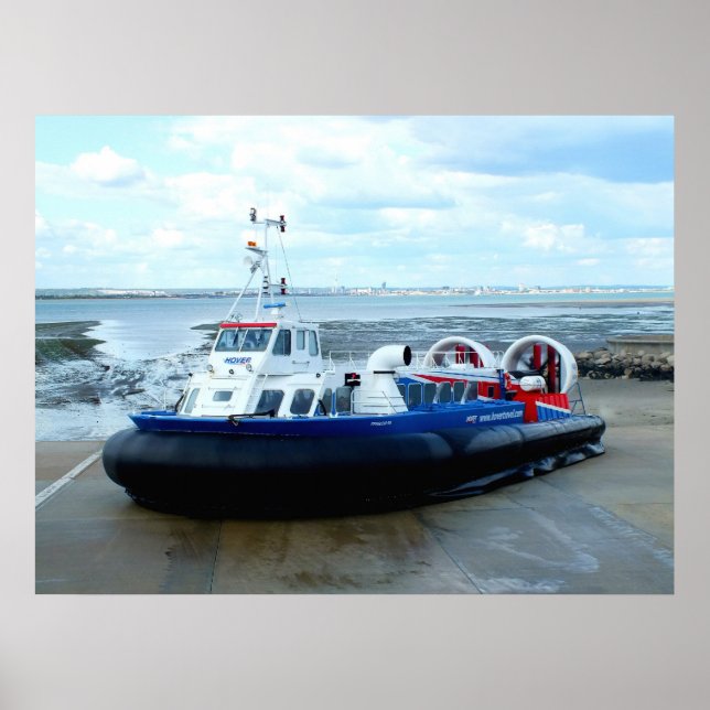 Hovercraft i Ryde Poster (Framsidan)