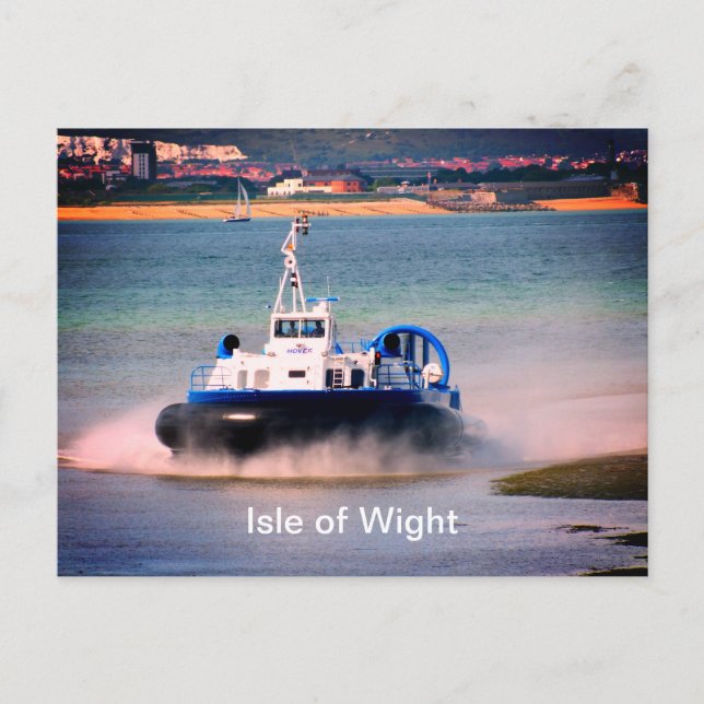 Hovercraft ’Isle of Wight’ transport Vykort (Framsida)