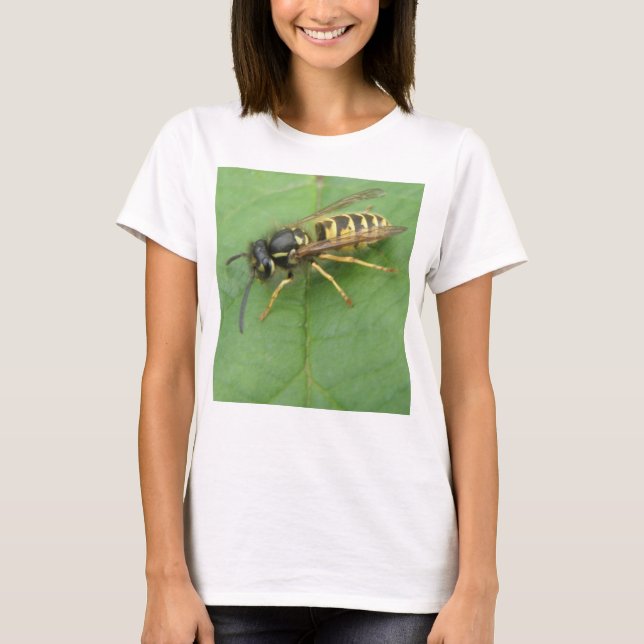 Hoverfly på Löv Dam T Shirt (Framsida)