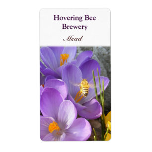 Hovering Bee ~ Mead Vin-etikett Fraktsedel