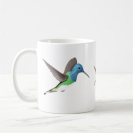 Hovering Jacobin Hummingbird - transparent. Kaffemugg
