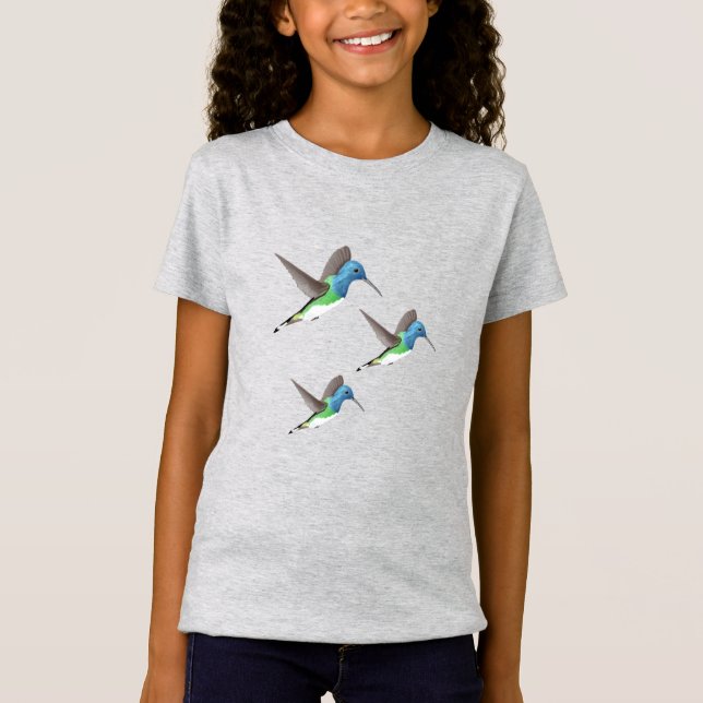 Hovering Jacobin Hummingbird - transparent. T Shirt (Framsida)