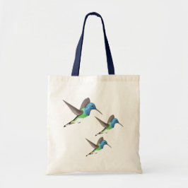 Hovering Jacobin Hummingbird - transparent. Tygkasse