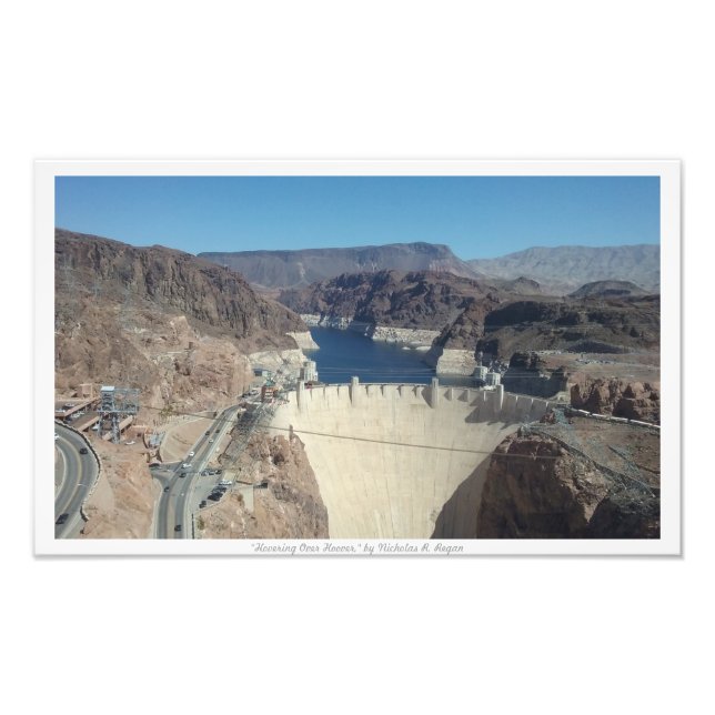 "Hovering over Hoover," Hoover Dam Fototryck (Framsidan)
