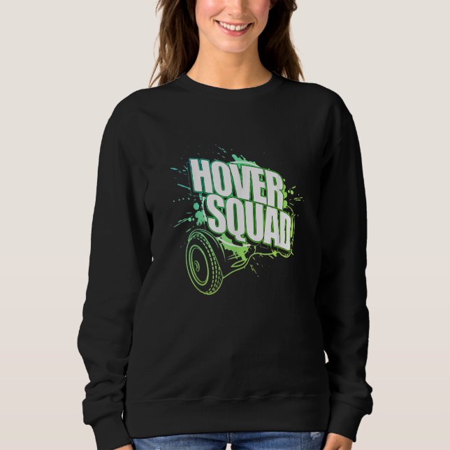 Hovra Squad Coola Grönt Gyro Hoverboard T Shirt (Framsida)