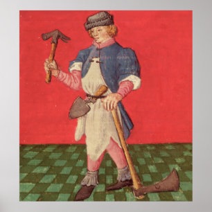 Hovslagaren från 'Le Livre des Echecs Moralises Poster