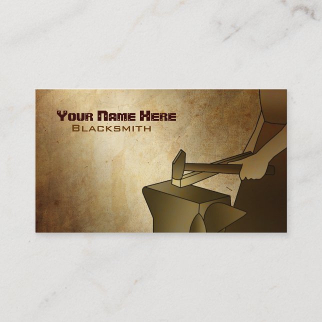 Hovslagarevisitkortar Visitkort (Framsida)