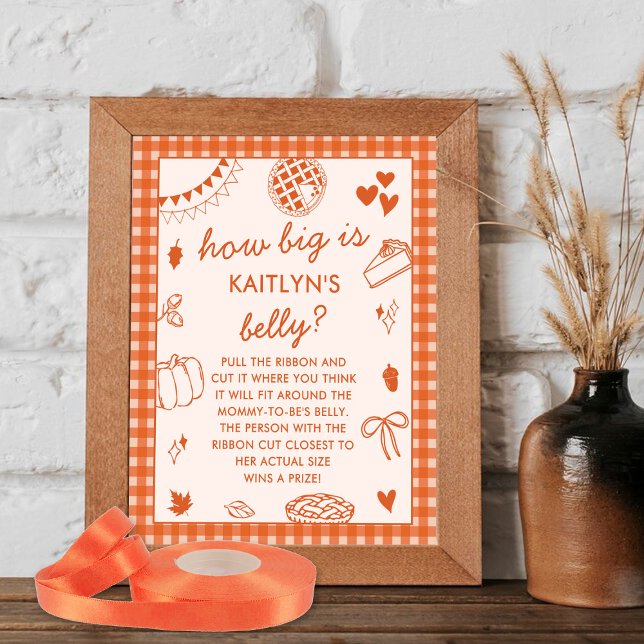 How Big Is Mommy's Belly? Baby Shower Game Poster (Skapare uppladdad)