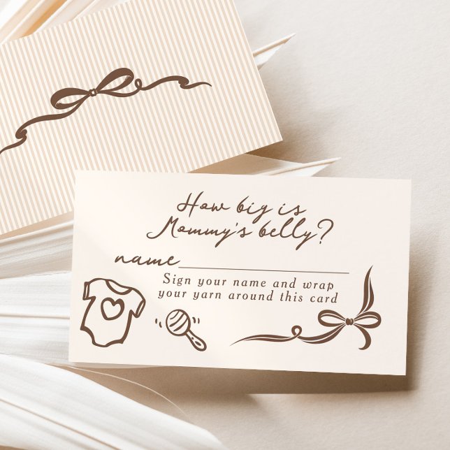 How big is mommys belly Cafe Bebe Shower game Tilläggskort (Skapare uppladdad)