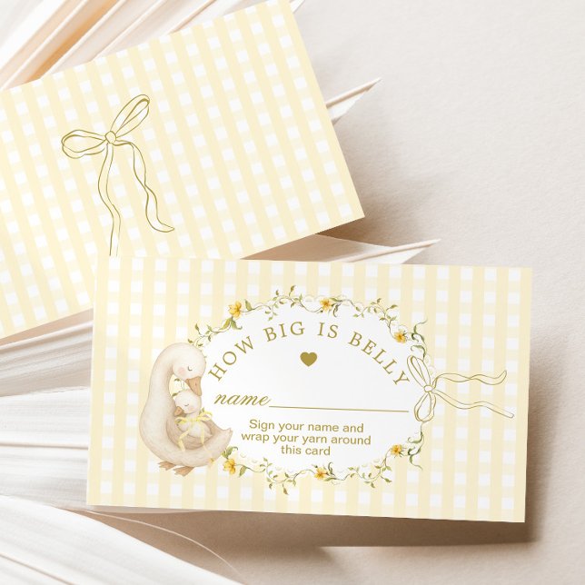 How big is mommys belly silly goose Gingham Tilläggskort (Skapare uppladdad)