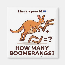 How Many Boomerangs? Kangaroo Math Game Magnet