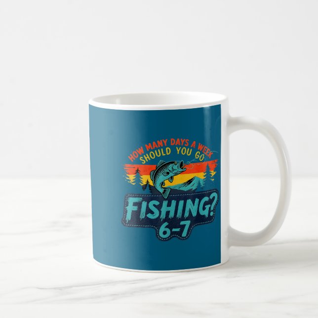 How Many Days A Week Should You Go Fishing  Kaffemugg (Höger)