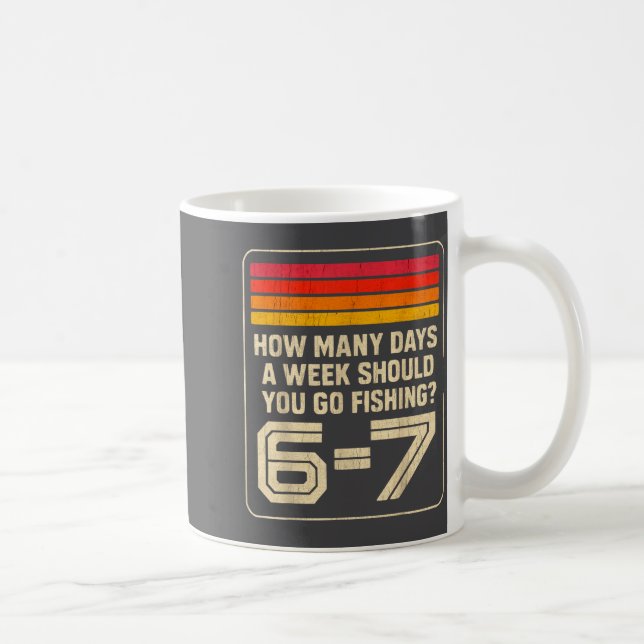 How Many Days A Week Should You Go Fishing  Kaffemugg (Höger)