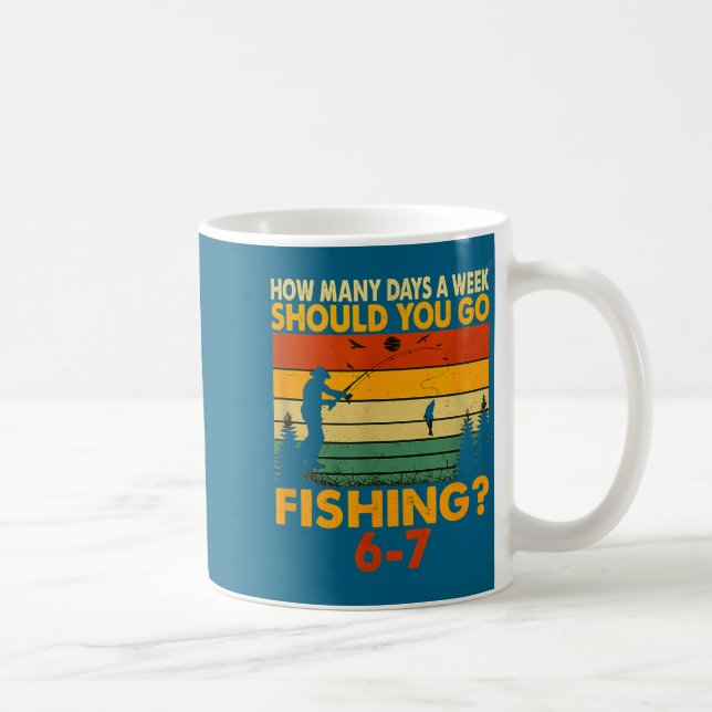How Many Days A Week Should You Go Fishing  Kaffemugg (Höger)