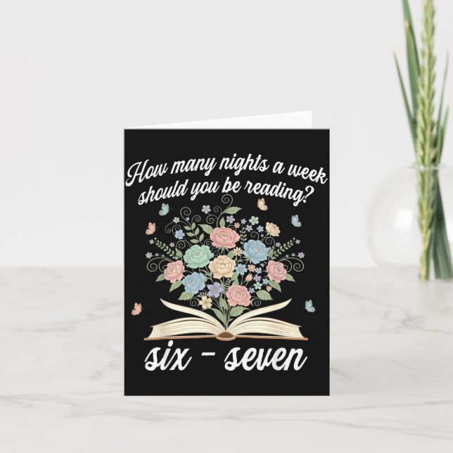 How Many Night A Week Should You Be Reading 67 Mem Kort (Framsida)