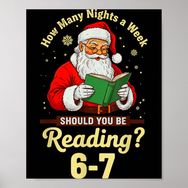 How Many Nights A Week Should You Be Reading 67 Ch Poster (Framsidan)
