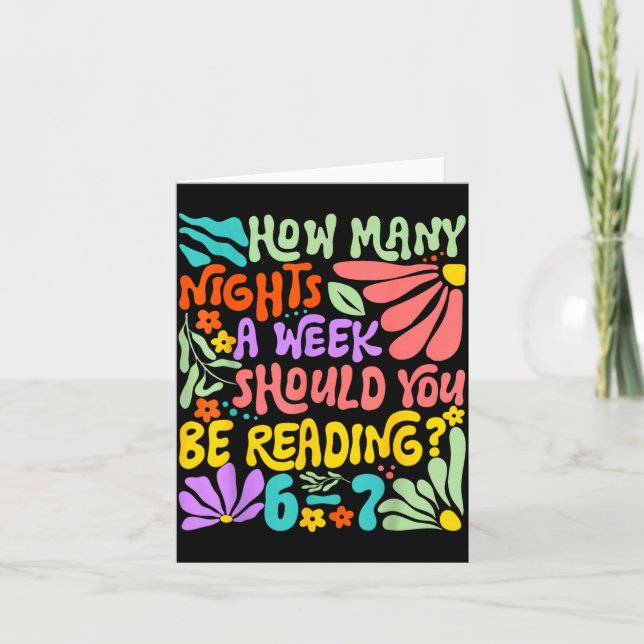 How Many Nights A Week Should You Be Reading 67 Me Kort (Framsida)