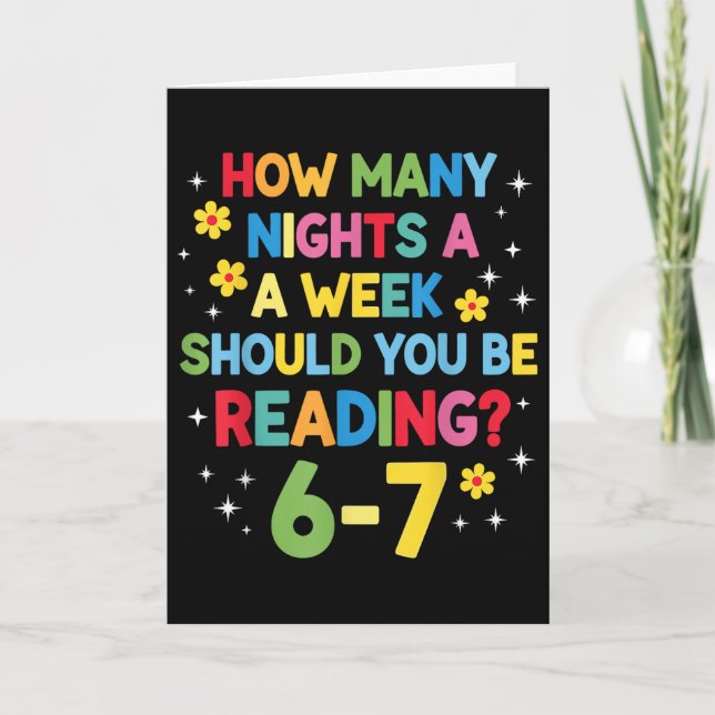 How Many Nights A Week Should You Be Reading 6-7 B Kort (Framsida)