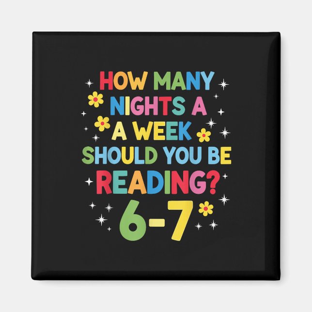 How Many Nights A Week Should You Be Reading 6-7 B Magnet (Framsidan)