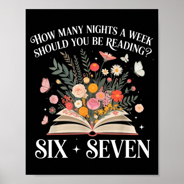 How Many Nights A Week Should You Be Reading 6-7 S Poster (Framsidan)