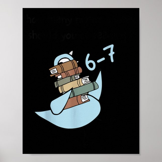 How Many Nights A Week Should You Be Reading 6-7 S Poster (Framsidan)