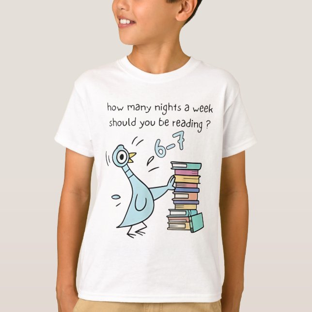 How Many Nights A Week Should You Be Reading 6-7 T T Shirt (Framsida)