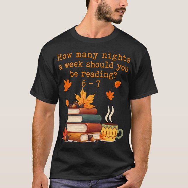 How Many Nights Reading 67 Funny Meme Six Seven Te T Shirt (Framsida)