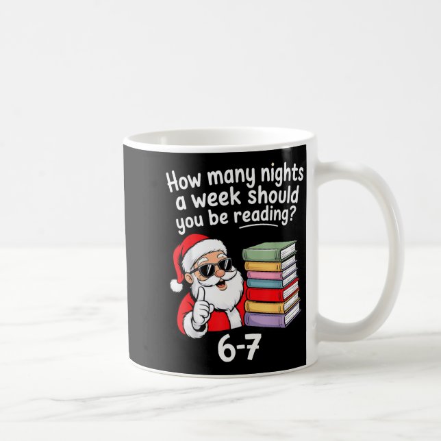 How Many Nights Reading Teacher 67 Christmas Six S Kaffemugg (Höger)
