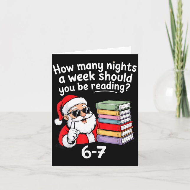 How Many Nights Reading Teacher 67 Christmas Six S Kort (Framsida)