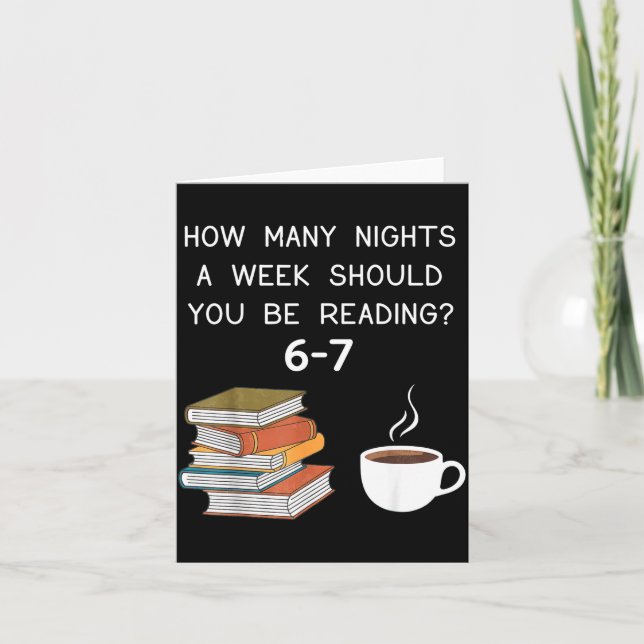 How Many Nights Should You Be Reading 6-7  Kort (Framsida)