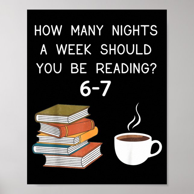 How Many Nights Should You Be Reading 6-7  Poster (Framsidan)