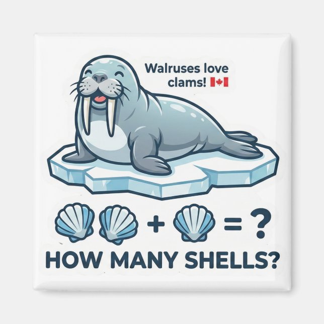 How Many Shells? – Walrus Math Learning Magnet (Framsidan)