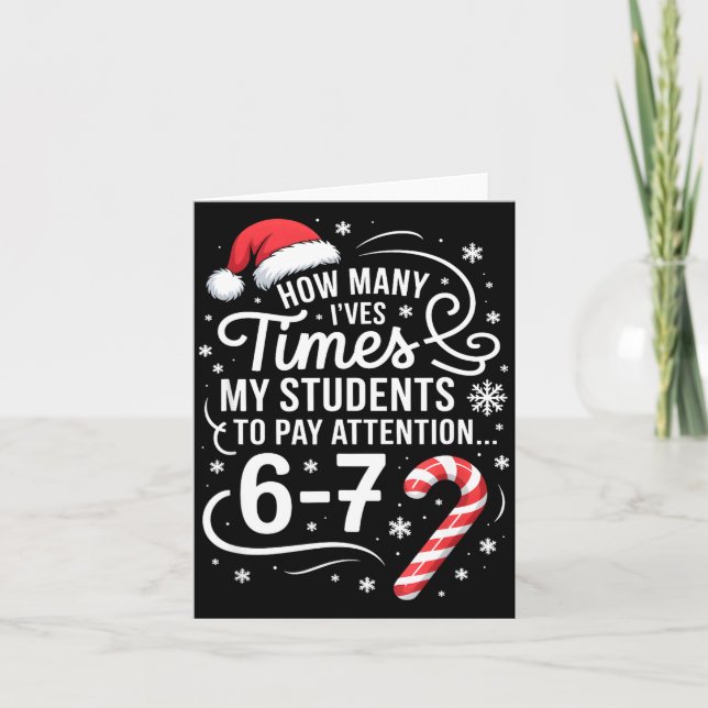 How Many Times I've Asked My Students To Pay Atten Kort (Framsida)