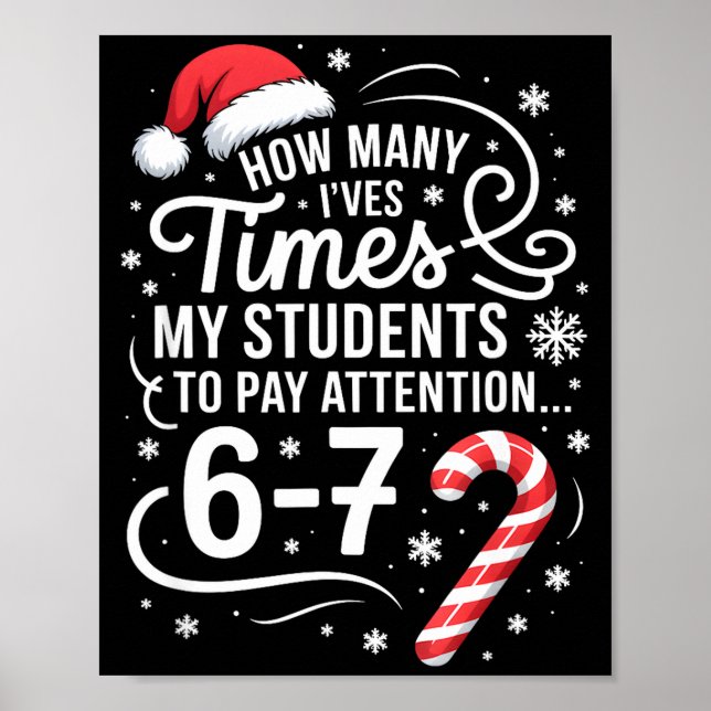 How Many Times I've Asked My Students To Pay Atten Poster (Framsidan)