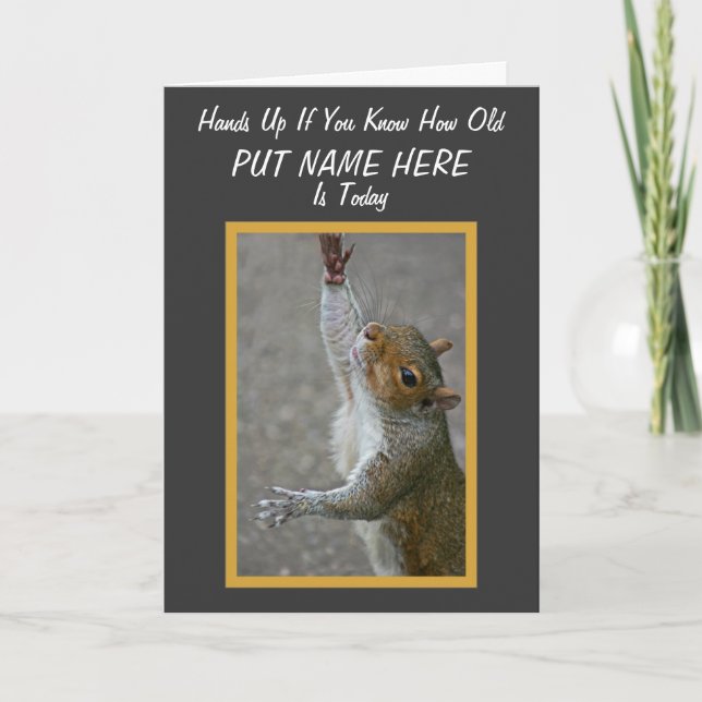 How Old? ~ 'Over The Hill' Kort (Framsida)