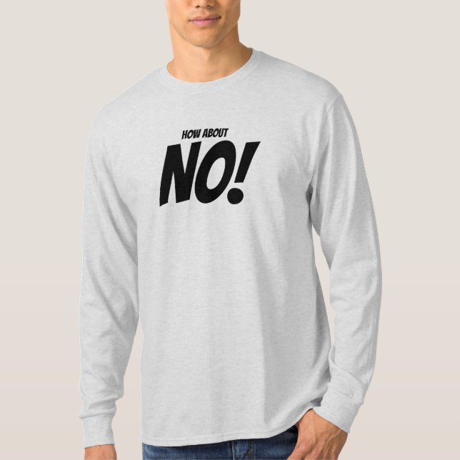 "How Om No" (Om nej), felcitat T-Shirt (Framsida)