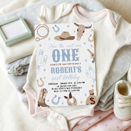 How the West Was One 1st Birthday Invite Inbjudningar