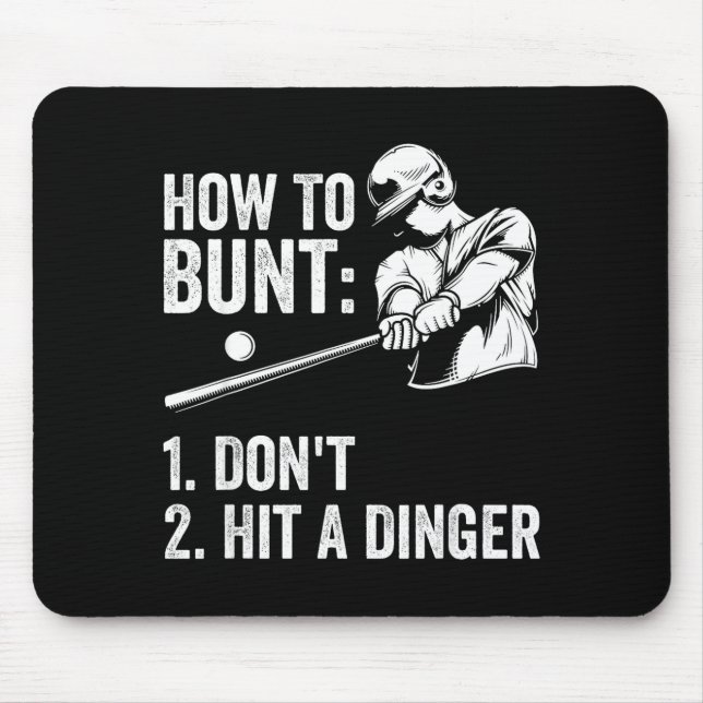 How To Bunt Don't Hit A Dinger Funny Baseball Play Musmatta (Framsidan)