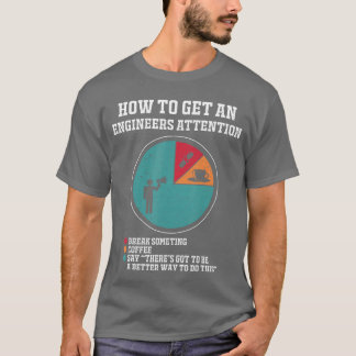 How to Get Engineers Attention Funny Engineering S T Shirt