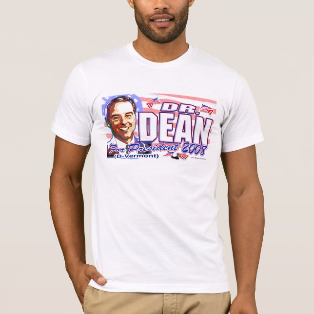 Howard Dean '08 skjorta T-shirt (Framsida)