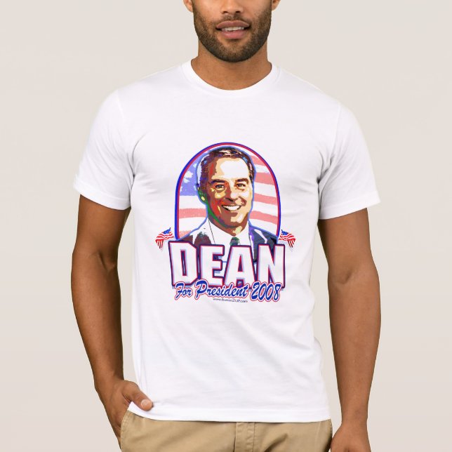 Howard Dean för presidentskjorta T-shirt (Framsida)