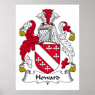 Howard familjvapensköld poster