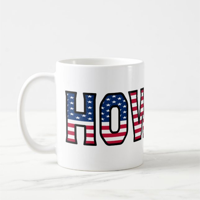 Howard Name Vorname USA styled Tasse Kaffeetasse Kaffemugg (Vänster)