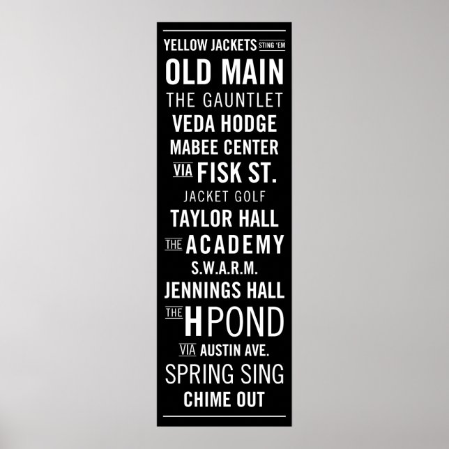 Howard Payne Tunnelbanan Sign Poster (Framsidan)