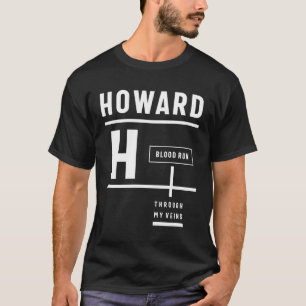 Howard Personlig Namn Birthday Gift T Shirt